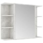 vidaXL Juego muebles de baño 3 pzas madera de ingeniería gris hormigón