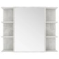vidaXL Juego muebles de baño 3 pzas madera de ingeniería gris hormigón