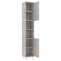 vidaXL Juego muebles de baño 3 pzas madera de ingeniería gris hormigón