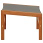 vidaXL Silla de jardín con reposapiés madera eucalipto textilene gris vidaXL Silla de jardín con reposapiés madera eucalipto textilene gris