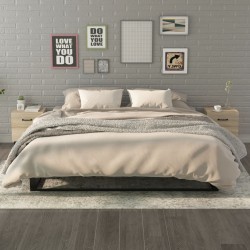 vidaXL Mesitas de noche 2 unidades color roble Sonoma 40x35x47,5 cm