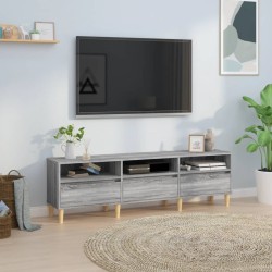vidaXL Mueble para TV madera contrachapada gris Sonoma 150x30x44,5 cm