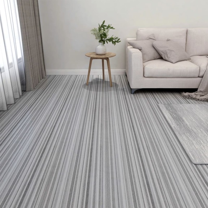 vidaXL Tarimas autoadhesivas 20 piezas PVC 1,86 m² gris claro vidaXL Tarimas autoadhesivas 20 piezas PVC 1,86 m² gris claro