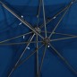 vidaXL Sombrilla voladiza con cubierta doble azul azure 250x250 cm vidaXL Sombrilla voladiza con cubierta doble azul azure 250x250 cm