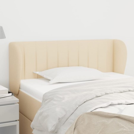 vidaXL Cabecero de tela color crema 83x23x78/88 cm