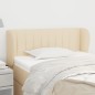 vidaXL Cabecero de tela color crema 83x23x78/88 cm vidaXL Cabecero de tela color crema 83x23x78/88 cm