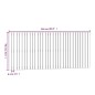 vidaXL Cabecero de cama pared madera maciza pino blanco 204x3x90 cm vidaXL Cabecero de cama pared madera maciza pino blanco 204x3x90 cm