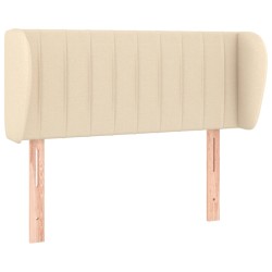 vidaXL Cabecero de tela color crema 83x23x78/88 cm