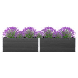 vidaXL Arriate de WPC gris 300x100x54 cm