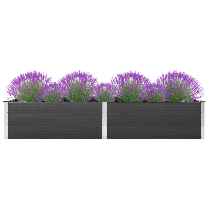 vidaXL Arriate de WPC gris 300x100x54 cm vidaXL Arriate de WPC gris 300x100x54 cm