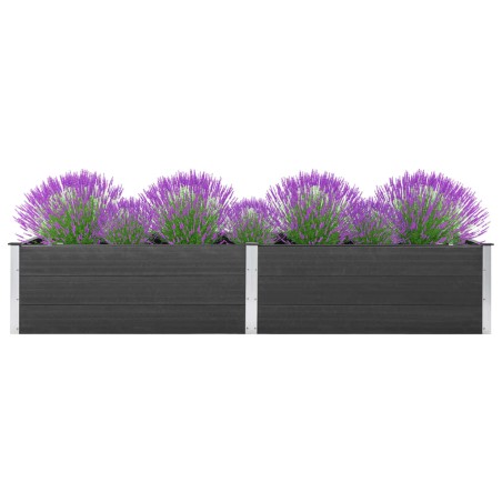 vidaXL Arriate de WPC gris 300x100x54 cm