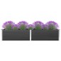 vidaXL Arriate de WPC gris 300x100x54 cm vidaXL Arriate de WPC gris 300x100x54 cm