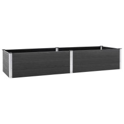 vidaXL Arriate de WPC gris 300x100x54 cm