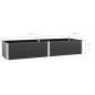 vidaXL Arriate de WPC gris 300x100x54 cm vidaXL Arriate de WPC gris 300x100x54 cm