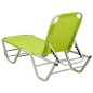 vidaXL Tumbona de aluminio y textilene verde vidaXL Tumbona de aluminio y textilene verde