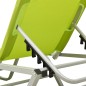 vidaXL Tumbona de aluminio y textilene verde vidaXL Tumbona de aluminio y textilene verde