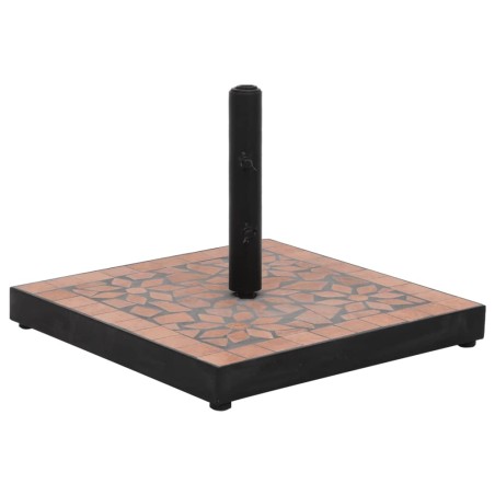 vidaXL Base de sombrilla cuadrada color terracota 12 kg
