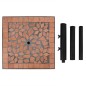 vidaXL Base de sombrilla cuadrada color terracota 12 kg vidaXL Base de sombrilla cuadrada color terracota 12 kg