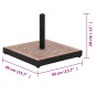 vidaXL Base de sombrilla cuadrada color terracota 12 kg vidaXL Base de sombrilla cuadrada color terracota 12 kg