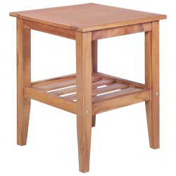 vidaXL Mesa de centro 40x40x50 cm madera de teca maciza