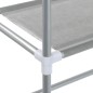 vidaXL Estantería 2 niveles sobre inodoro hierro gris 53,5x28x143 cm vidaXL Estantería 2 niveles sobre inodoro hierro gris 53,5x28x143 cm
