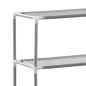 vidaXL Estantería 2 niveles sobre inodoro hierro gris 53,5x28x143 cm vidaXL Estantería 2 niveles sobre inodoro hierro gris 53,5x28x143 cm