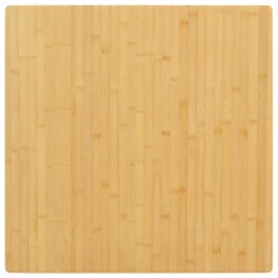 vidaXL Tablero de mesa de bambú 90x90x1,5 cm
