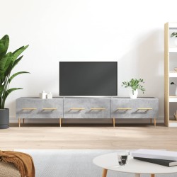vidaXL Mueble para TV madera de ingeniería gris hormigón 150x36x30 cm