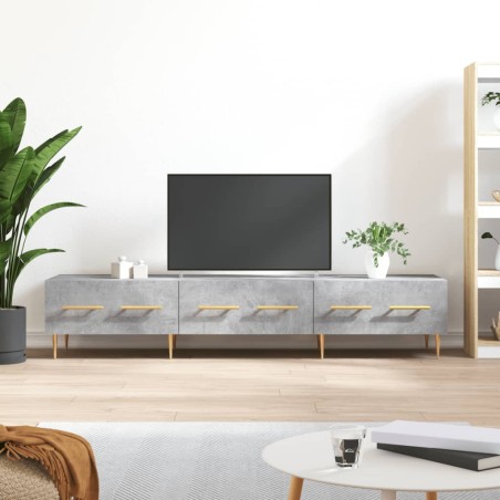 vidaXL Mueble para TV madera de ingeniería gris hormigón 150x36x30 cm