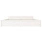 vidaXL Estructura de cama madera maciza blanco Super King 180x200 cm vidaXL Estructura de cama madera maciza blanco Super King 180x200 cm