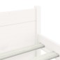 vidaXL Estructura de cama madera maciza blanco Super King 180x200 cm vidaXL Estructura de cama madera maciza blanco Super King 180x200 cm