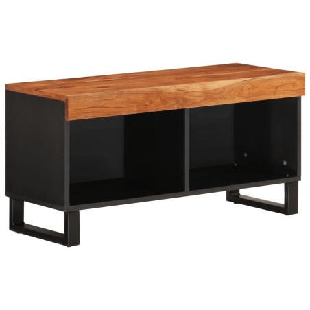 vidaXL Mueble de TV madera maciza de acacia 85x33x43,5 cm