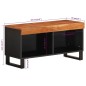 vidaXL Mueble de TV madera maciza de acacia 85x33x43,5 cm vidaXL Mueble de TV madera maciza de acacia 85x33x43,5 cm
