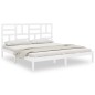 vidaXL Estructura de cama madera maciza blanco 200x200 cm vidaXL Estructura de cama madera maciza blanco 200x200 cm