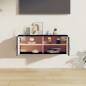 vidaXL Armario de pared de madera maciza de pino negro 80x30x30 cm vidaXL Armario de pared de madera maciza de pino negro 80x30x30 cm