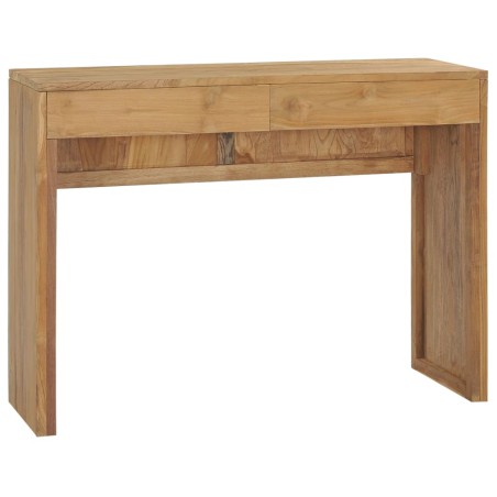 vidaXL Mesa consola de madera maciza de teca 100x35x75 cm