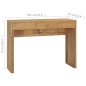 vidaXL Mesa consola de madera maciza de teca 100x35x75 cm vidaXL Mesa consola de madera maciza de teca 100x35x75 cm