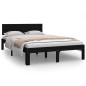 vidaXL Estructura de cama madera maciza de pino negro 120x200 cm vidaXL Estructura de cama madera maciza de pino negro 120x200 cm