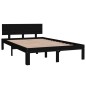 vidaXL Estructura de cama madera maciza de pino negro 120x200 cm vidaXL Estructura de cama madera maciza de pino negro 120x200 cm
