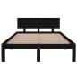 vidaXL Estructura de cama madera maciza de pino negro 120x200 cm vidaXL Estructura de cama madera maciza de pino negro 120x200 cm