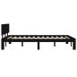 vidaXL Estructura de cama madera maciza de pino negro 120x200 cm vidaXL Estructura de cama madera maciza de pino negro 120x200 cm