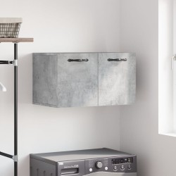 vidaXL Armario de pared madera ingeniería gris hormigón 60x36,5x35 cm