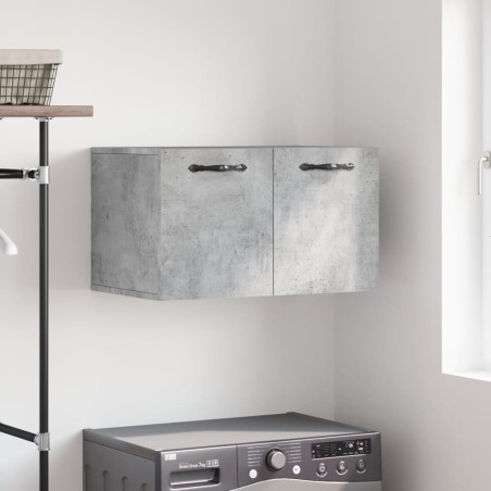 vidaXL Armario de pared madera ingeniería gris hormigón 60x36,5x35 cm