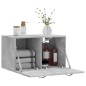 vidaXL Armario de pared madera ingeniería gris hormigón 60x36,5x35 cm
