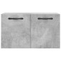 vidaXL Armario de pared madera ingeniería gris hormigón 60x36,5x35 cm