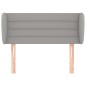vidaXL Cabecero de tela gris claro 83x23x78/88 cm