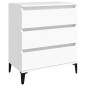 vidaXL Aparador de madera contrachapada blanco 60x35x70 cm vidaXL Aparador de madera contrachapada blanco 60x35x70 cm