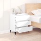 vidaXL Aparador de madera contrachapada blanco 60x35x70 cm vidaXL Aparador de madera contrachapada blanco 60x35x70 cm