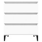 vidaXL Aparador de madera contrachapada blanco 60x35x70 cm vidaXL Aparador de madera contrachapada blanco 60x35x70 cm