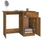 vidaXL Escritorio madera contrachapada roble ahumado 100x50x76 cm vidaXL Escritorio madera contrachapada roble ahumado 100x50x76 cm